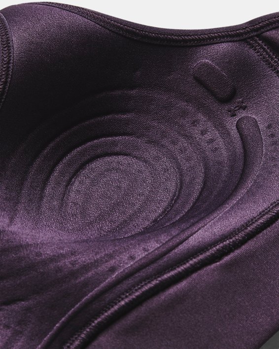 Women's UA Infinity Mid Covered Sports Bra, Purple, pdpMainDesktop image number 8